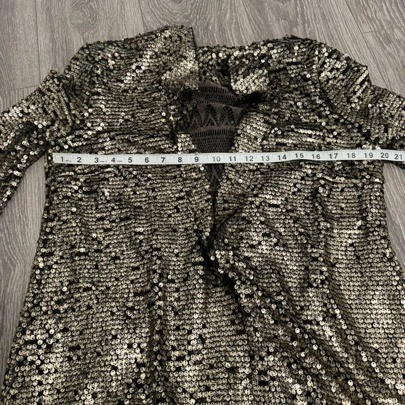 Free People Stardust Lace Tarnished Sequin Boho Jacket Women’s Size M
